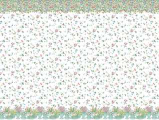 Dollhouse Miniature Wallpaper, Spring Palette, Pastel